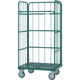 トラスコ中山 TRUSCO カゴ車 ハイテナー省音型 600X800X1450 直進仕様 樹脂底板 THT-XJ17A 1台（直送品）