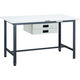TRUSCO 軽荷重作業台(300kg)AE型 1800X750XH740 薄型2段引出付 ダークグレー色 AE-1800UDK2 DG（直送品）