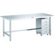 トラスコ中山 TRUSCO SW3型オールステンレス作業台 キャビネットワゴンA型付 SW3-1275SWA 1台 458-9084（直送品）
