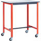 TRUSCO 軽荷重立作業台(150kg)TFAE型 900X600XH966 φ75キャスター付 オレンジ色 TFAE-0960C75（直送品）