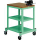 トラスコ中山 TRUSCO BN型小型作業台 バイス付 450X600 キャスター付 ヤンググリーン色 BN4560ACV8NYG 1台（直送品）