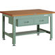 TRUSCO 中荷重作業台(2000kg)DW型 1200X750XH740 2列引出付 グリーン色 DW-1200FL2 1台（直送品）