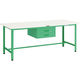 TRUSCO 軽荷重作業台(300kg)AE型 1800X750XH740 2段引出付 ヤンググリーン色 AE-1800F2 YG 1台（直送品）