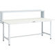 TRUSCO 軽荷重作業台(300kg)AE型 1800X750XH1044(全高) 上棚付 ホワイト色 AE-1800YURB W 1台（直送品）