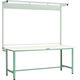 TRUSCO 軽荷重作業台(300kg)AE型 1800X900XH1948(全高) ツールハンガー付 グリーン色 AE-1809THN（直送品）