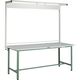 TRUSCO 軽荷重作業台(300kg)AE型 1800X900XH1948(全高) ツールハンガー付 グリーン色 RAE-1809THN（直送品）