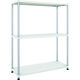 TRUSCO スチールラック フェニックスラック 1200X450 3段 W色 抗菌粉体塗装 PER-5443-W 1台(1個)（直送品）