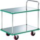 トラスコ中山 TRUSCO オールSUS製運搬車 片袖2段型 915X615 省音ウレタン車 SUS-304NU 1台 485-4772（直送品）