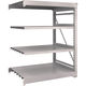 TRUSCO スチールラック M10型重量棚 1200X900XH1500 4段 連結 ネオグレー M10-5494B NG 1台(1個)（直送品）