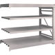 TRUSCO スチールラック M10型重量棚 1500X760XH1200 4段 連結 ネオグレー M10-4574B NG 1台(1個)（直送品）
