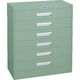 トラスコ中山 TRUSCO VR型キャビネット 767X500XH880 6段 グリーン色 VR-L6W 1台(1個) 502-0948（直送品）
