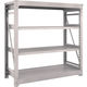 TRUSCO スチールラック M10型重量棚 1500X620XH1500 4段 単体 ネオグレー M10-5564 NG 1台(1個)（直送品）