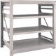 TRUSCO スチールラック M10型重量棚 1200X760XH1200 4段 単体 ネオグレー M10-4474 NG 1台(1個)（直送品）