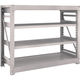 TRUSCO スチールラック M10型重量棚 1500X620XH1200 4段 単体 ネオグレー M10-4564 NG 1台(1個)（直送品）