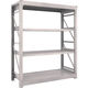 TRUSCO スチールラック M10型重量棚 1500X620XH1800 4段 単体 ネオグレー M10-6564 NG 1台(1個)（直送品）