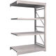 TRUSCO スチールラック M10型重量棚 1200X760XH1800 4段 連結 ネオグレー M10-6474B NG 1台(1個)（直送品）
