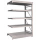 TRUSCO スチール製重量ボルト式棚 M10型 W1200×D760×H1815 5段 連結 ネオグレー M10-6475B NG（直送品）