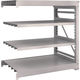TRUSCO スチールラック M10型重量棚 1200X760XH1200 4段 連結 ネオグレー M10-4474B NG 1台(1個)（直送品）
