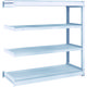 TRUSCO TUG型軽中量ボルトレス棚 200kg 連結型 1240×474×H1200 4段 TUG200-44S-4B 1台(1個)（直送品）