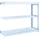 トラスコ中山 TRUSCO TUG型軽中量棚200kg連結 1540X474XH1200 3段 TUG200-45S-3B 1台(1個)（直送品）