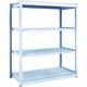 トラスコ中山 TRUSCO TUG型軽中量棚200kg単体 1240X624XH1500 4段 TUG200-54L-4 1台(1個)（直送品）