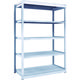 TRUSCO TUG型軽中量ボルトレス棚 200kg 単体型 1240×624×H1800 5段 TUG200-64L-5 1台(1個)（直送品）
