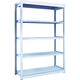 TRUSCO TUG型軽中量ボルトレス棚 200kg 単体型 1240×474×H1800 5段 TUG200-64S-5 1台(1個)（直送品）