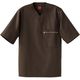 セブンユニフォーム シャツコート・男女兼用・五分袖 ブラウン LL QA7368-6 1セット(2着入)（直送品）