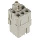 HARTING ヘビーデューティコネクタ Han Q シリーズ メス 6極 16A 400 V 09120053101 1ロット(10個)（直送品）