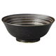 陶雅 中華丼 黒イラボらいん6.0めん鉢 [5個入] tga-1918-062（直送品）