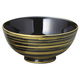 陶雅 飯碗 黒艶金刷毛目飯碗 [3個入] tga-4318-079（直送品）