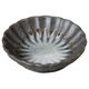 陶雅 小皿 黒伊賀流し釉菊型丸小皿 [13個入] tga-4518-211（直送品）