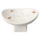 陶雅 小鉢 朱花銀河楕円高台小鉢 [2個入] tga-4718-054（直送品）