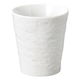 陶雅 ペトラ ホワイト（石目レリーフ） フリーカップ [10個入] tga-4718-212（直送品）