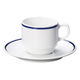 陶雅 カップ＆ソーサー インディゴブルー (ダイアセラム) スタックコーヒー碗皿 [3個入] tga-4718-340（直送品）