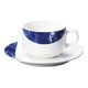 陶雅 カップ＆ソーサー エンペラドール・ブルー (イングレーズ) スタック兼用碗皿 [3個入] tga-4718-368（直送品）