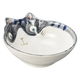 陶雅 小鉢 猫小鉢 青 [3個入] tga-5118-100（直送品）