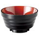 陶雅 汁椀 (TA)重ね椀(大) 黒内朱 [7個入] tga-8018-037（直送品）