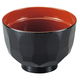 陶雅 汁椀 (TA)耐熱ニュー3.2寸亀甲汁椀 黒内朱 [6個入] tga-8018-202（直送品）
