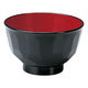 陶雅 汁椀 (A)無地亀甲汁椀 黒内朱 [9個入] tga-8118-137（直送品）