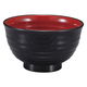 陶雅 汁椀 (TA)耐熱内外乱引汁椀 黒内朱大 [6個入] tga-8118-614（直送品）