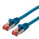 SECOMP Roline Cat6ケーブル， 1m， 青 オスRJ45， S/FTP 21.15.2641-100 1個（直送品）