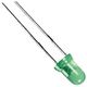 LED， 緑， スルーホール実装， 3 mm 砲弾型 (Tー1)， Lー934GDー5V 1ロット(5個)（直送品）