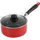 ベストコ IH 片手鍋 ガラス蓋付 18cm レッド ND-9458 ソースパン モデルナ 4975970255025 1個