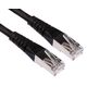 SECOMP Roline Cat6ケーブル， 15m， 黒 オス RJ45 / です， S/FTP 21.15.1395-30 1個（直送品）