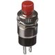 ミヤマ電器 押しボタンスイッチ， モーメンタリ， パネルマウント， 単極単投(SPST)， DSー102ーR 1個（直送品）