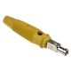 Hirschmann Test & Measurement バナナプラグ オス 黄 真鍮， 930727103 1個（直送品）