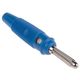 Hirschmann Test & Measurement バナナプラグ オス 青 真鍮， 930727102 1個（直送品）