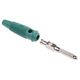 Hirschmann Test & Measurement バナナプラグ オス 緑 真鍮， 930727104 1個（直送品）