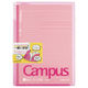 コクヨ キャンパスカバーノート <プリント収容ポケット付き> ピンク ノ-623AN-P 1セット(1冊×5)
